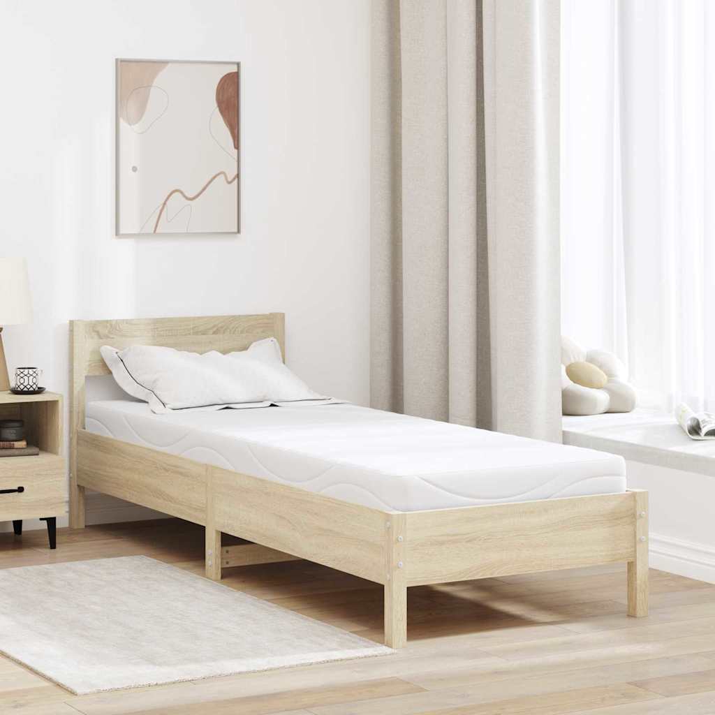 Matelas Blanc 80 x 200 cm Mousse à mémoire de gel - XIOS