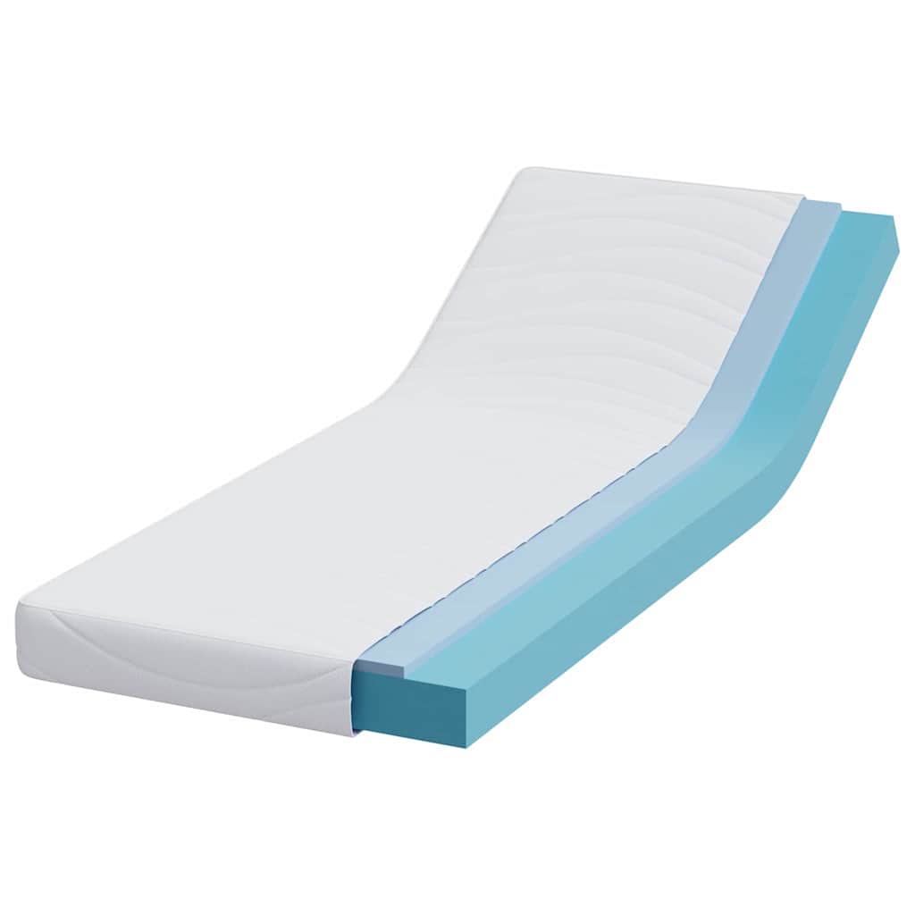 Matelas Blanc 80 x 200 cm Mousse à mémoire de gel - XIOS