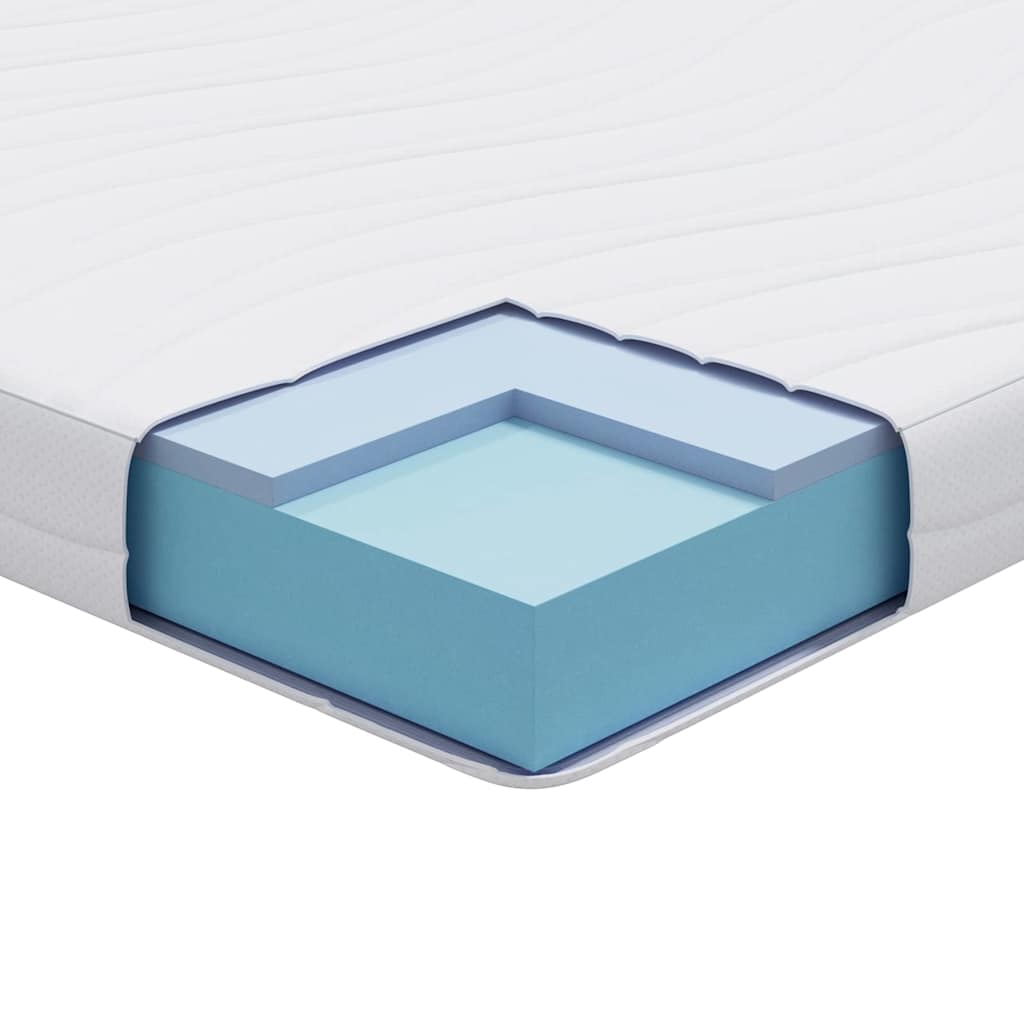 Matelas Blanc 100 x 200 cm Mousse à mémoire de gel - XIOS