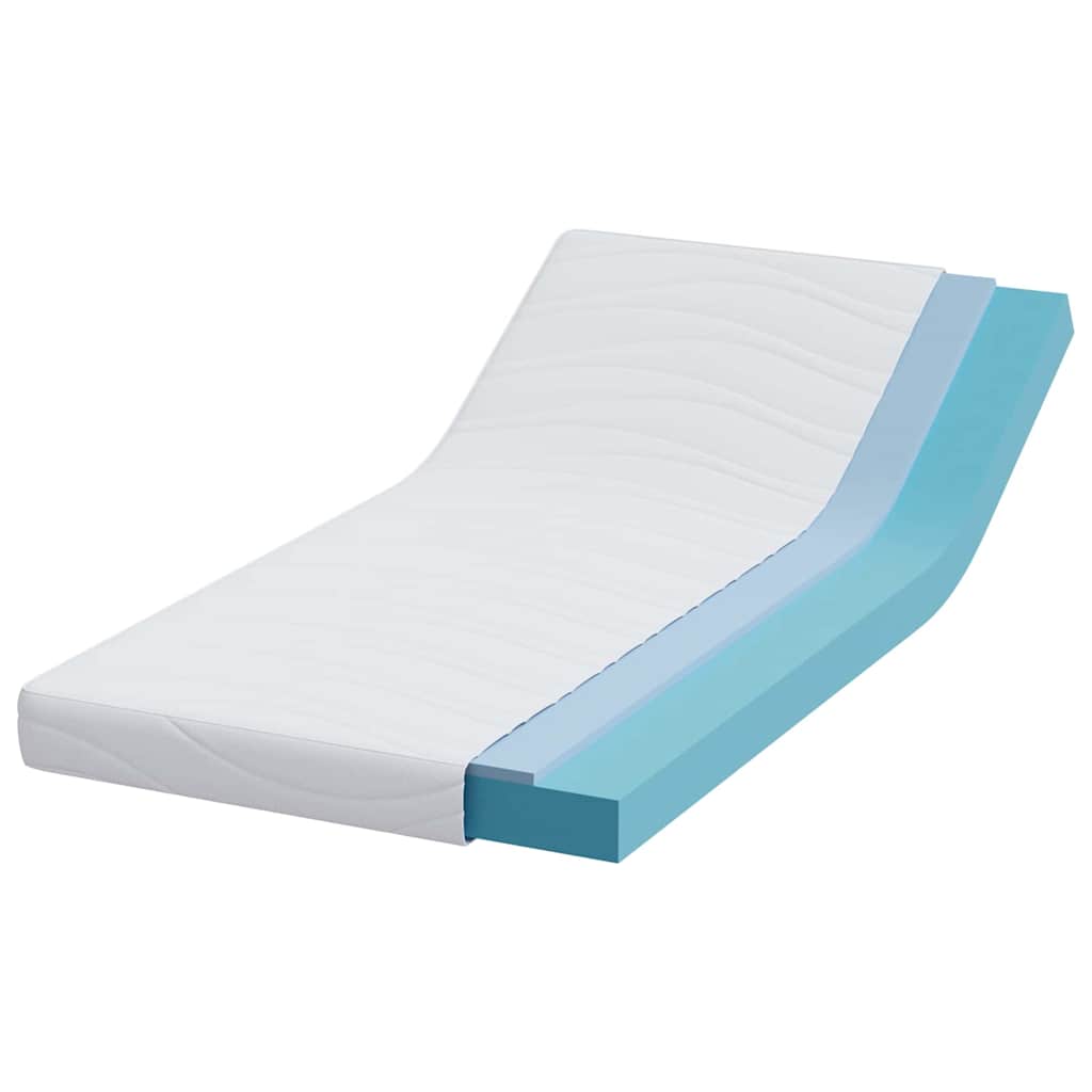 Matelas Blanc 100 x 200 cm Mousse à mémoire de gel - XIOS