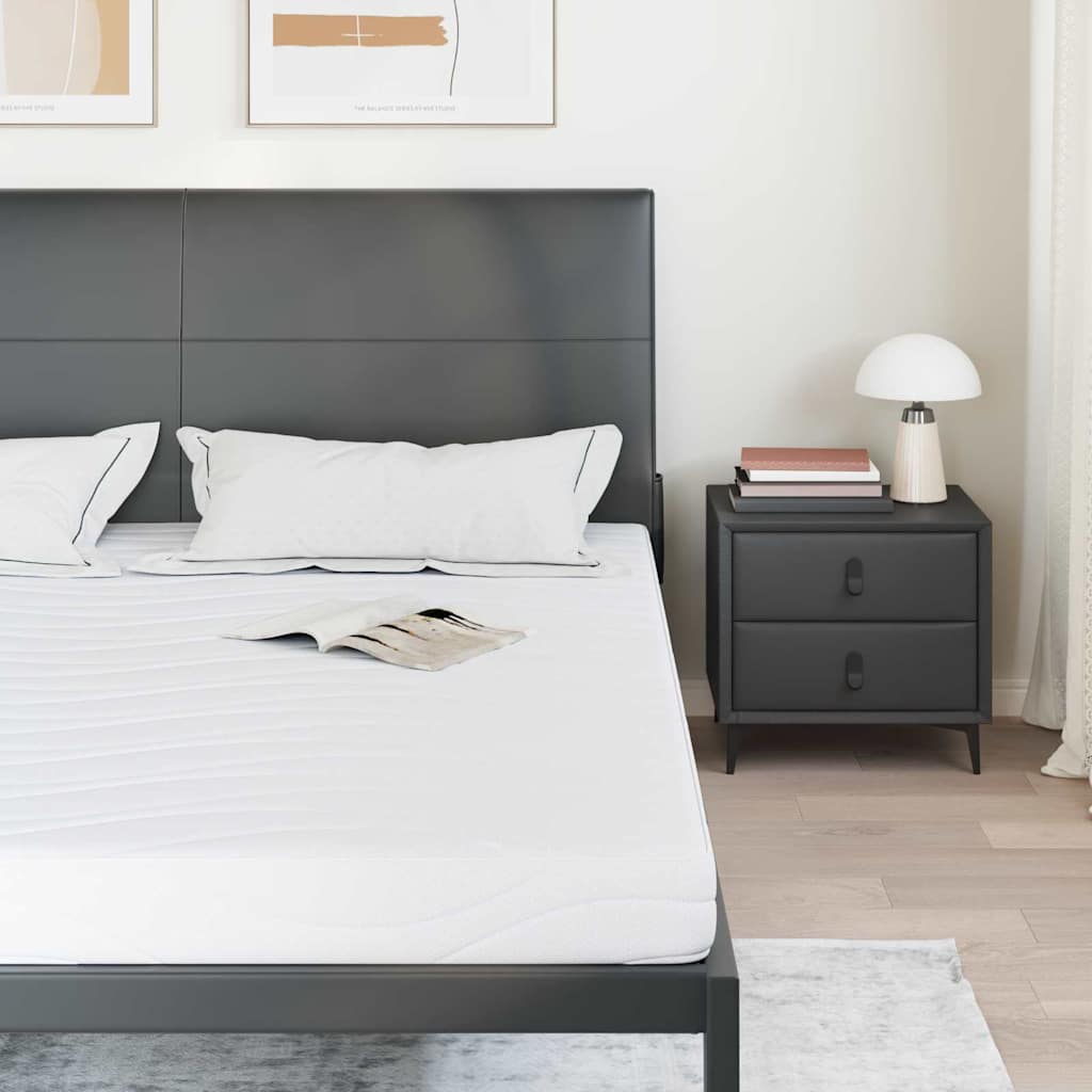 Matelas Blanc 200 x 200 cm Mousse à mémoire de gel - XIOS