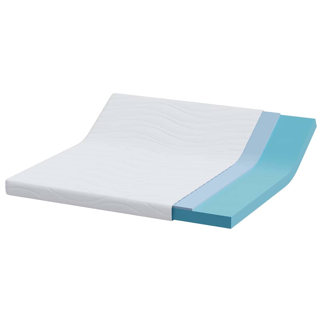 Matelas Blanc 200 x 200 cm Mousse à mémoire de gel - XIOS