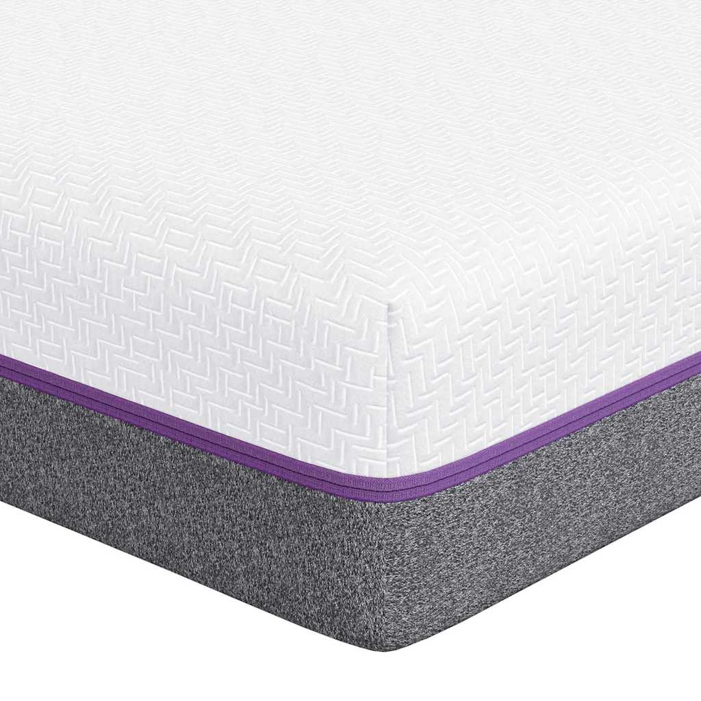 Matelas Blanc et Gris 70 x 200 cm Mousse à Mémoire - XIOS