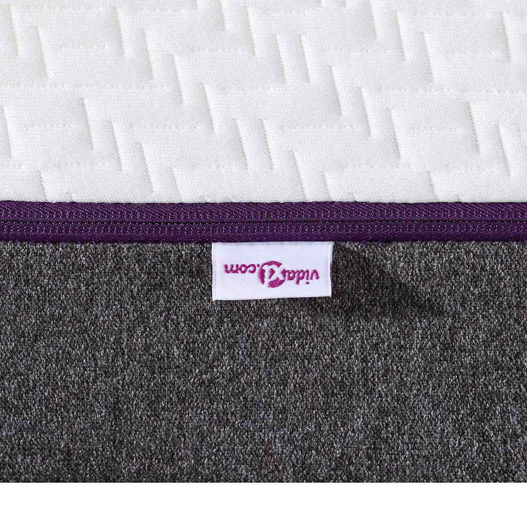 Matelas Blanc et Gris 140 x 190 cm Mousse à Mémoire - XIOS