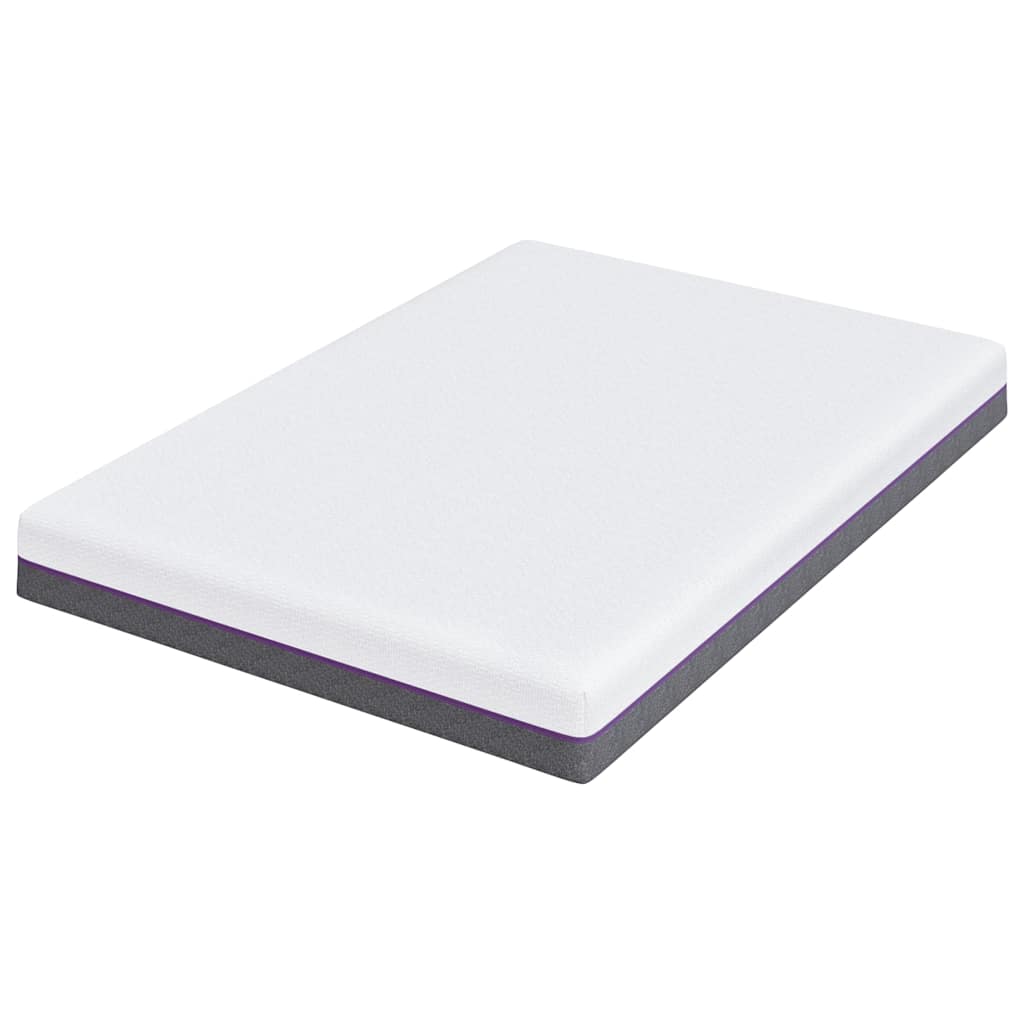 Matelas Blanc et Gris 140 x 190 cm Mousse à Mémoire - XIOS