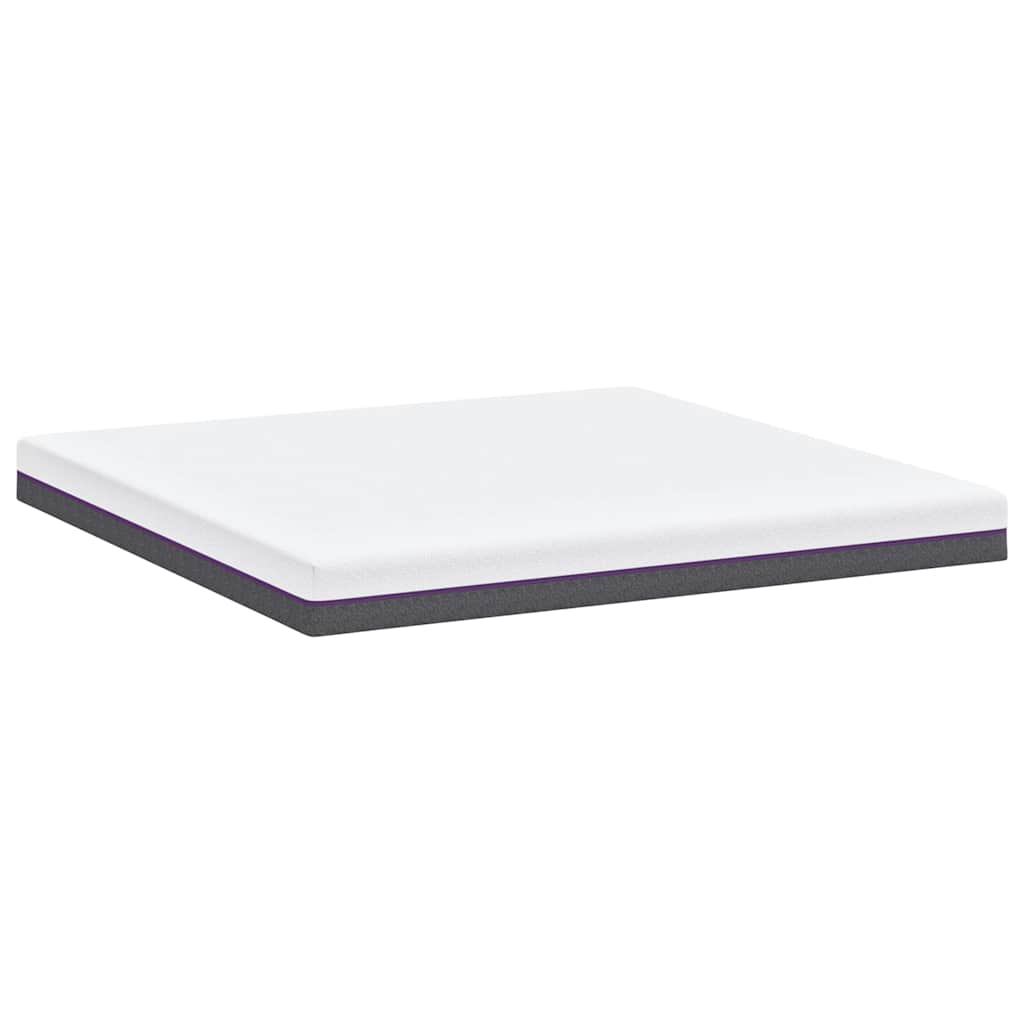 Matelas Blanc et Gris 200 x 200 cm Mousse à Mémoire - XIOS