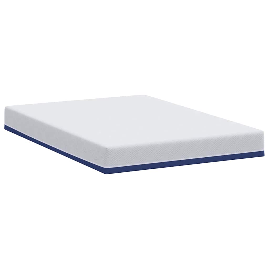 Matelas Blanc et Bleu 140 x 190 cm Mousse à mémoire de gel - XIOS