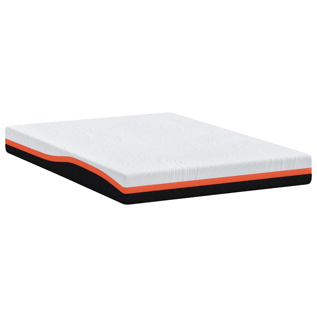 Matelas Blanc et Gris 140 x 200 cm Mousse à mémoire de gel - XIOS