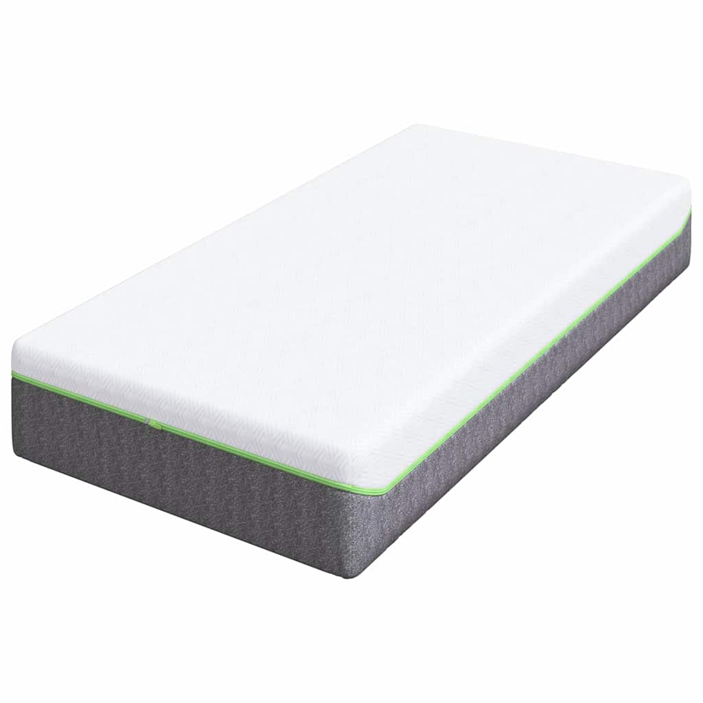 Matelas Blanc et Gris 80 x 160 cm Ressort ensaché - XIOS