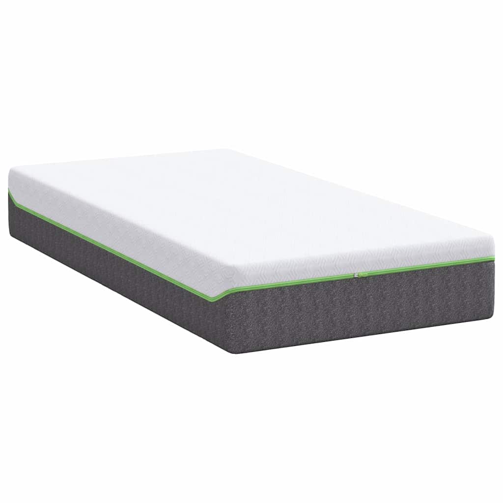 Matelas Blanc et Gris 80 x 160 cm Ressort ensaché - XIOS