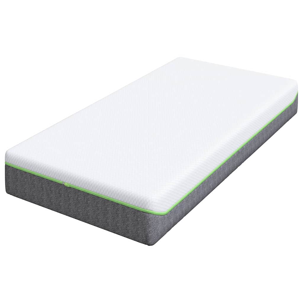 Matelas Blanc et Gris 80 x 160 cm Ressort ensaché - XIOS