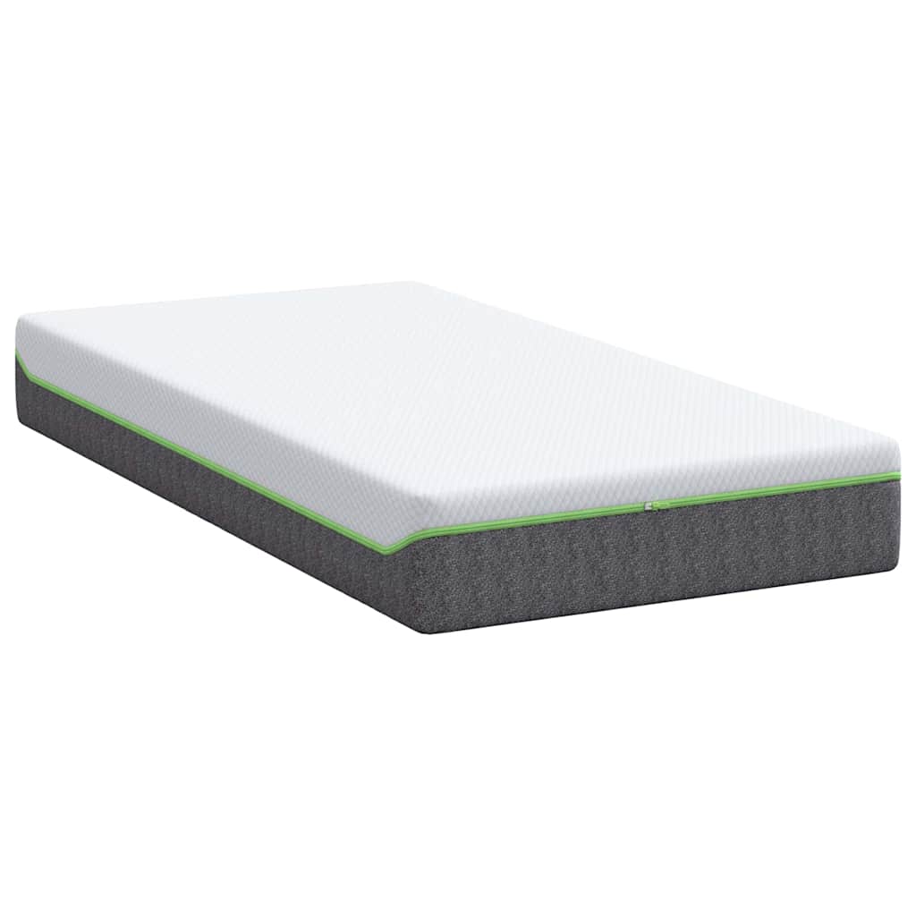 Matelas Blanc et Gris 80 x 160 cm Ressort ensaché - XIOS