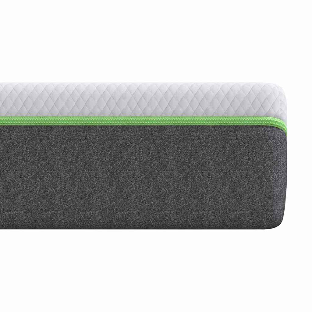 Matelas Blanc et Gris 90 x 200 cm Ressort ensaché - XIOS