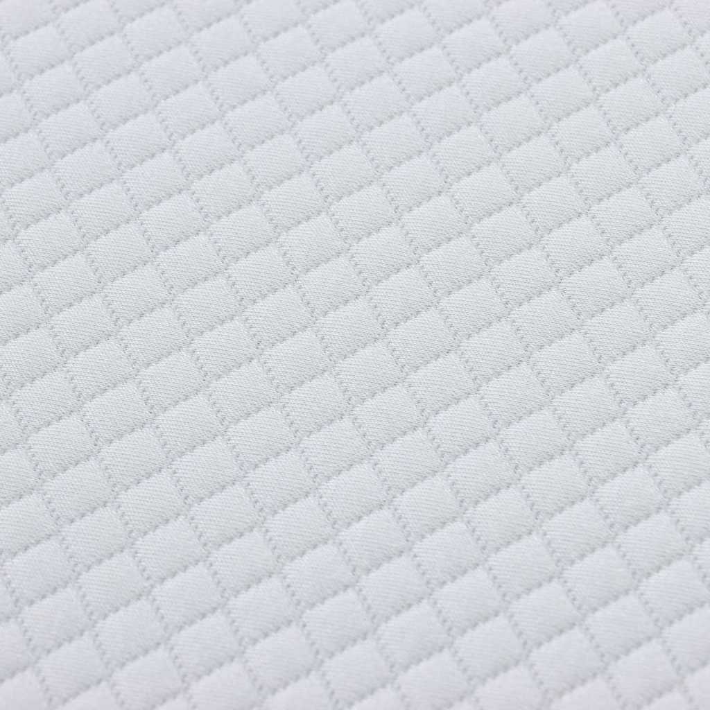 Matelas Blanc et Gris 140 x 190 cm Ressort ensaché - XIOS