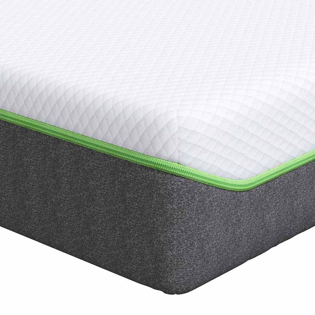 Matelas Blanc et Gris 140 x 190 cm Ressort ensaché - XIOS