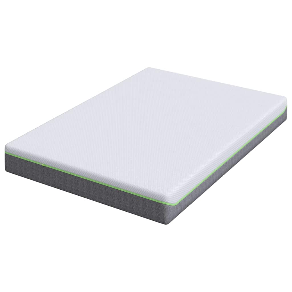 Matelas Blanc et Gris 140 x 190 cm Ressort ensaché - XIOS