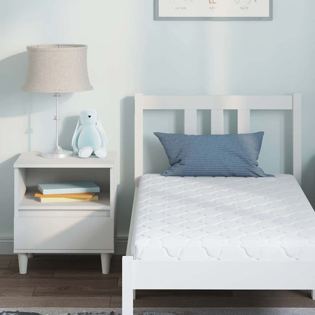Matelas Blanc 70 x 140 cm Tissu jacquard - XIOS