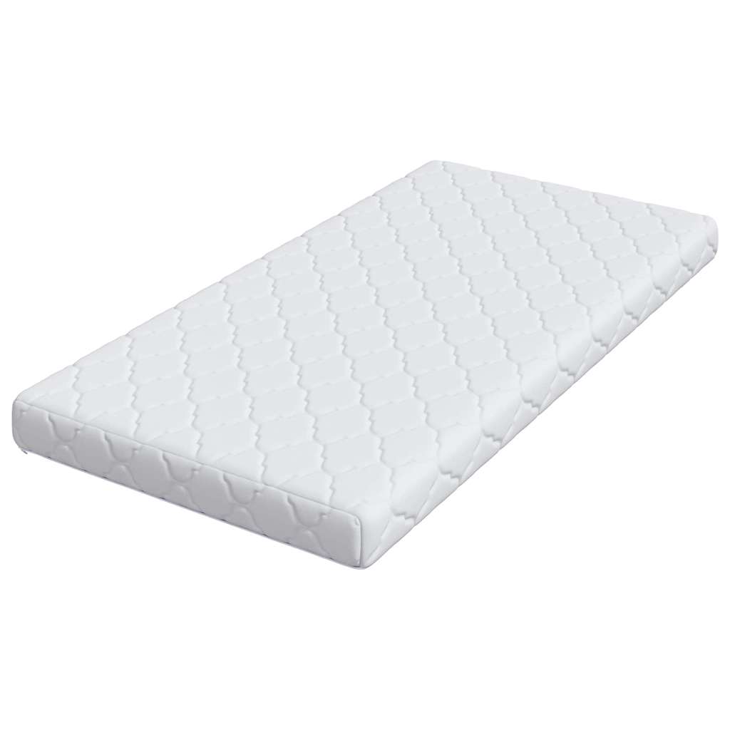 Matelas Blanc 80 x 160 cm Tissu jacquard - XIOS