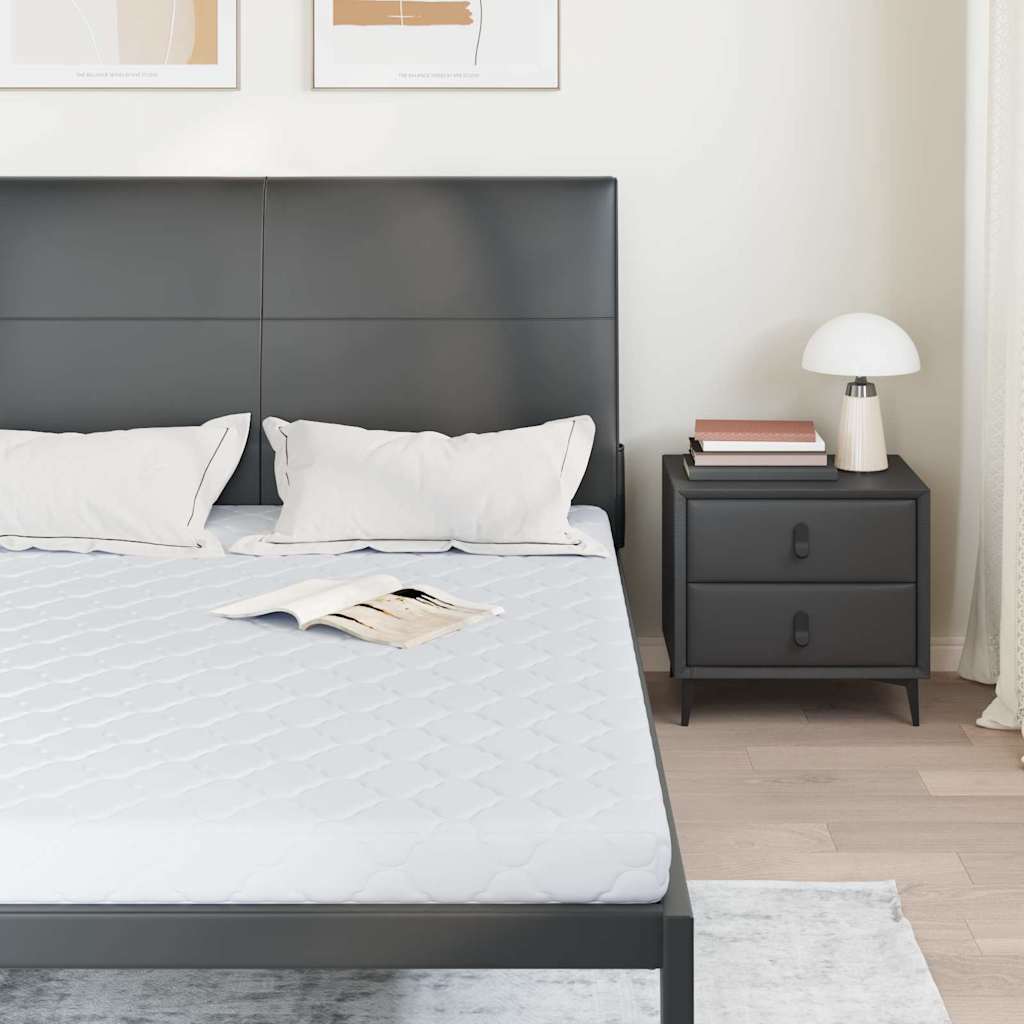 Matelas avec Couche de Coco Blanc 200 x 140 cm Mousse PU - XIOS