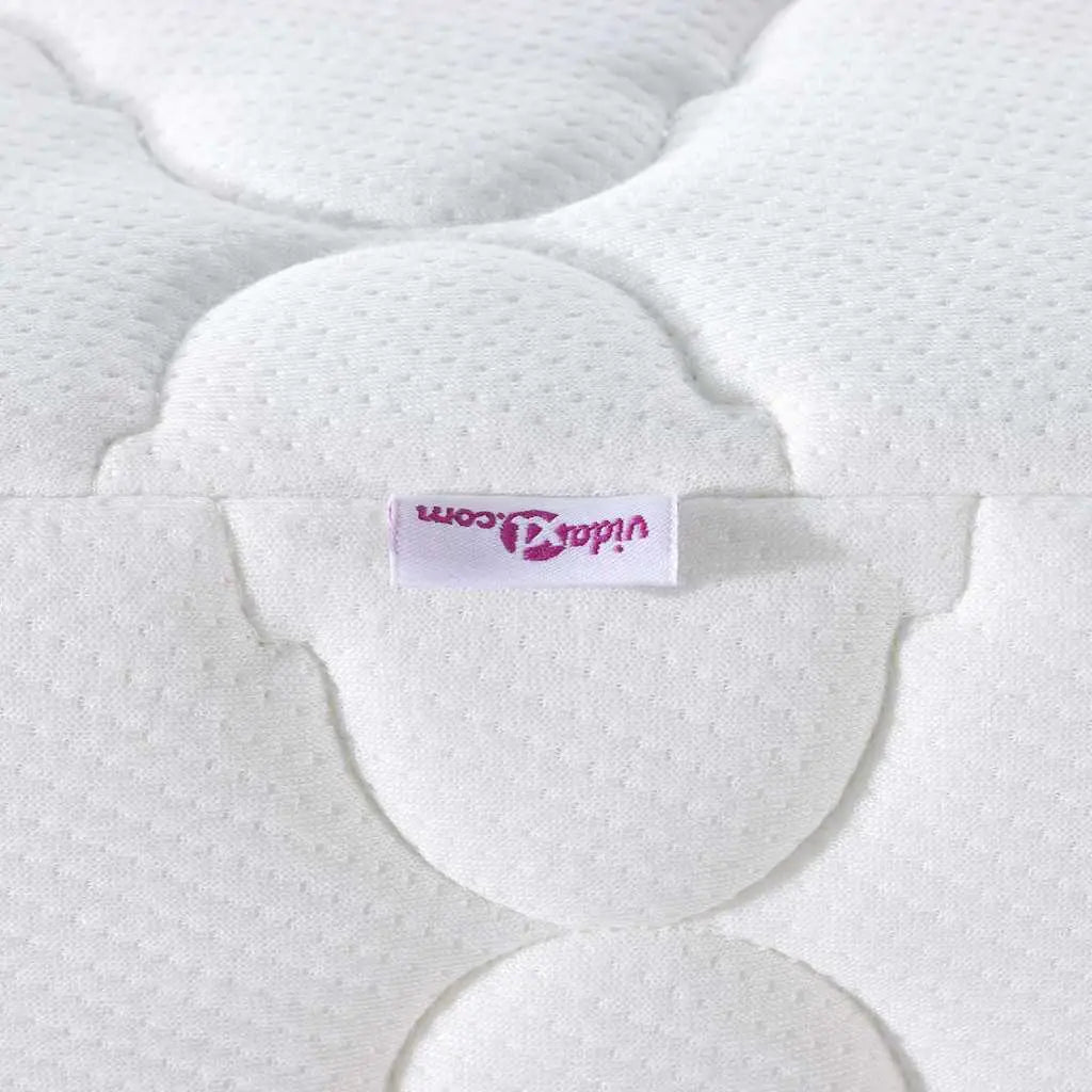 Matelas Blanc 180 x 200 cm Tissu jacquard - XIOS