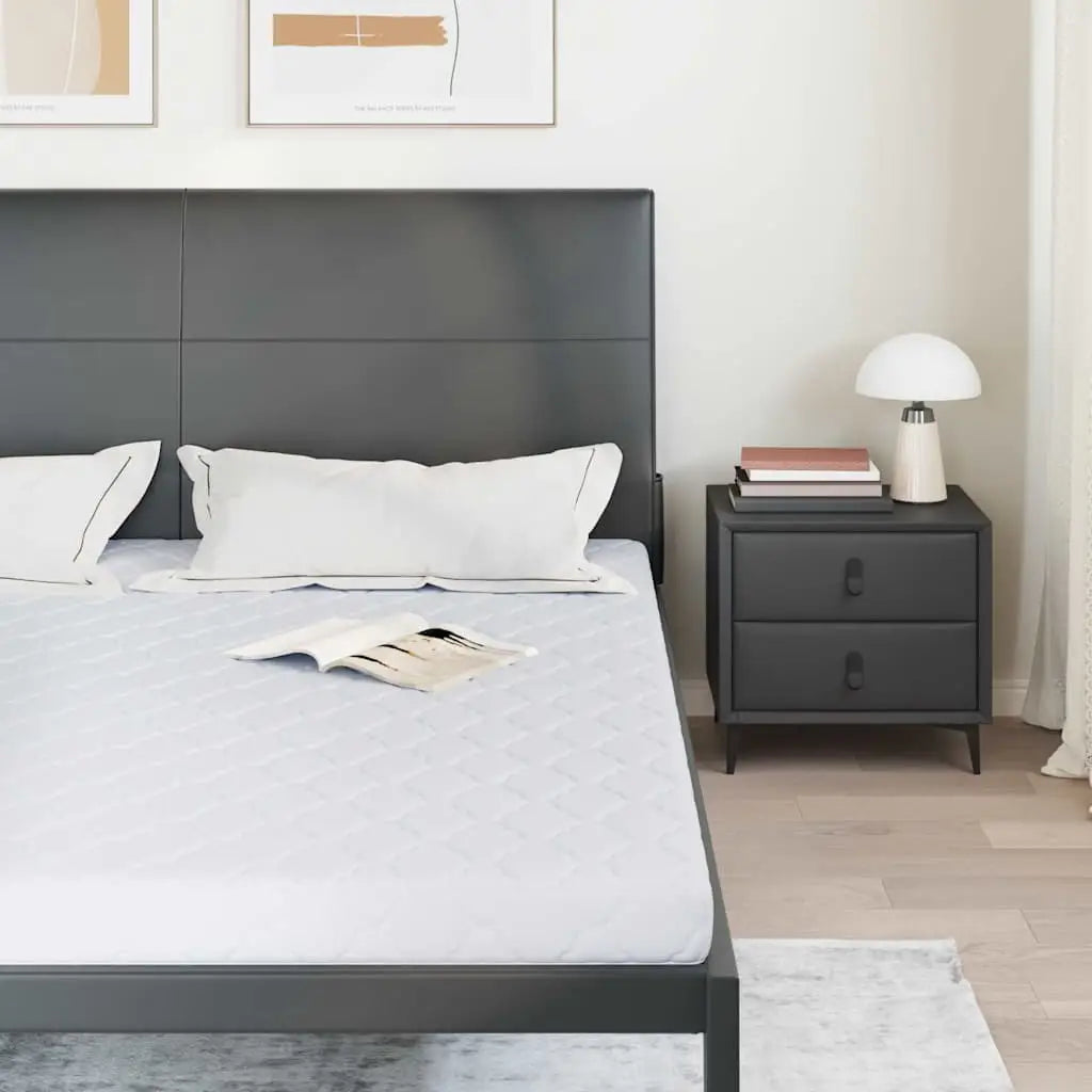 Matelas Blanc 180 x 200 cm Tissu jacquard - XIOS