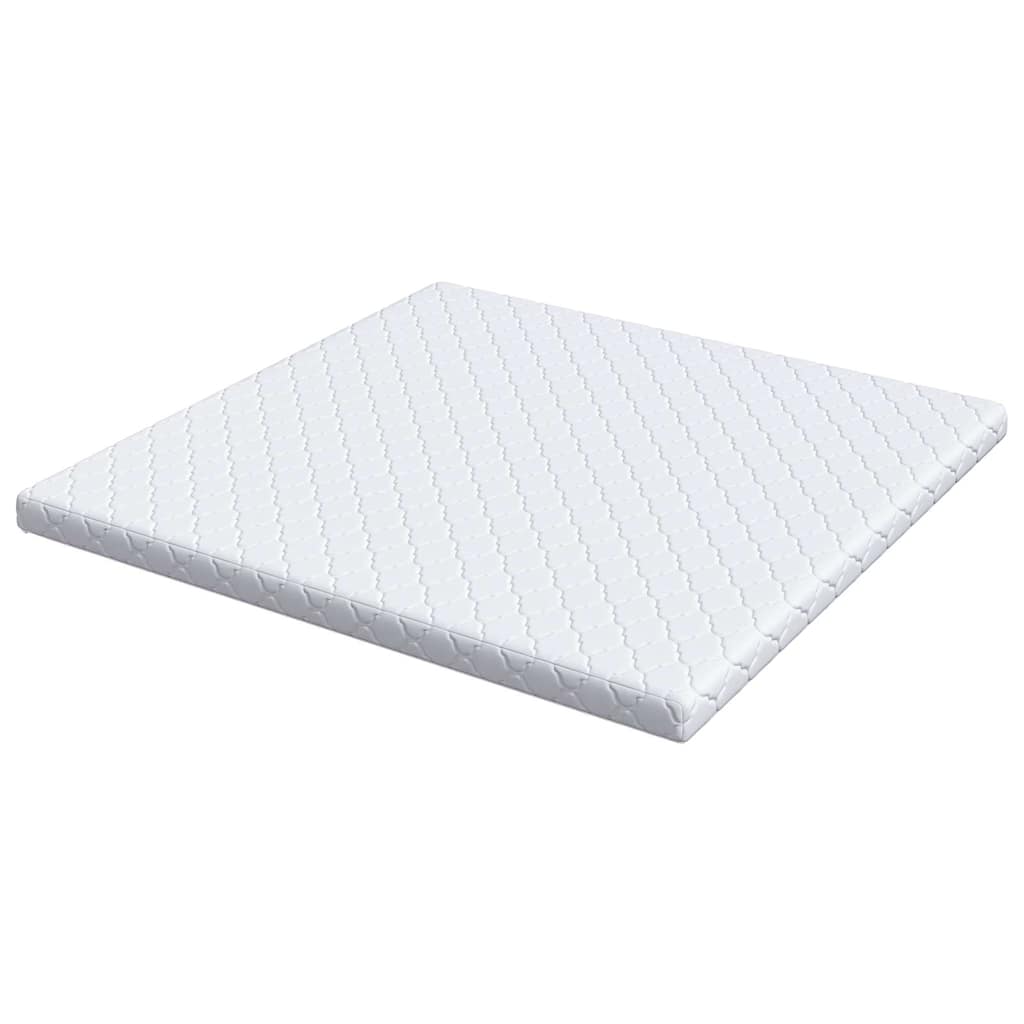 Matelas avec Couche de Coco Blanc 200 x 200 cm Mousse PU - XIOS