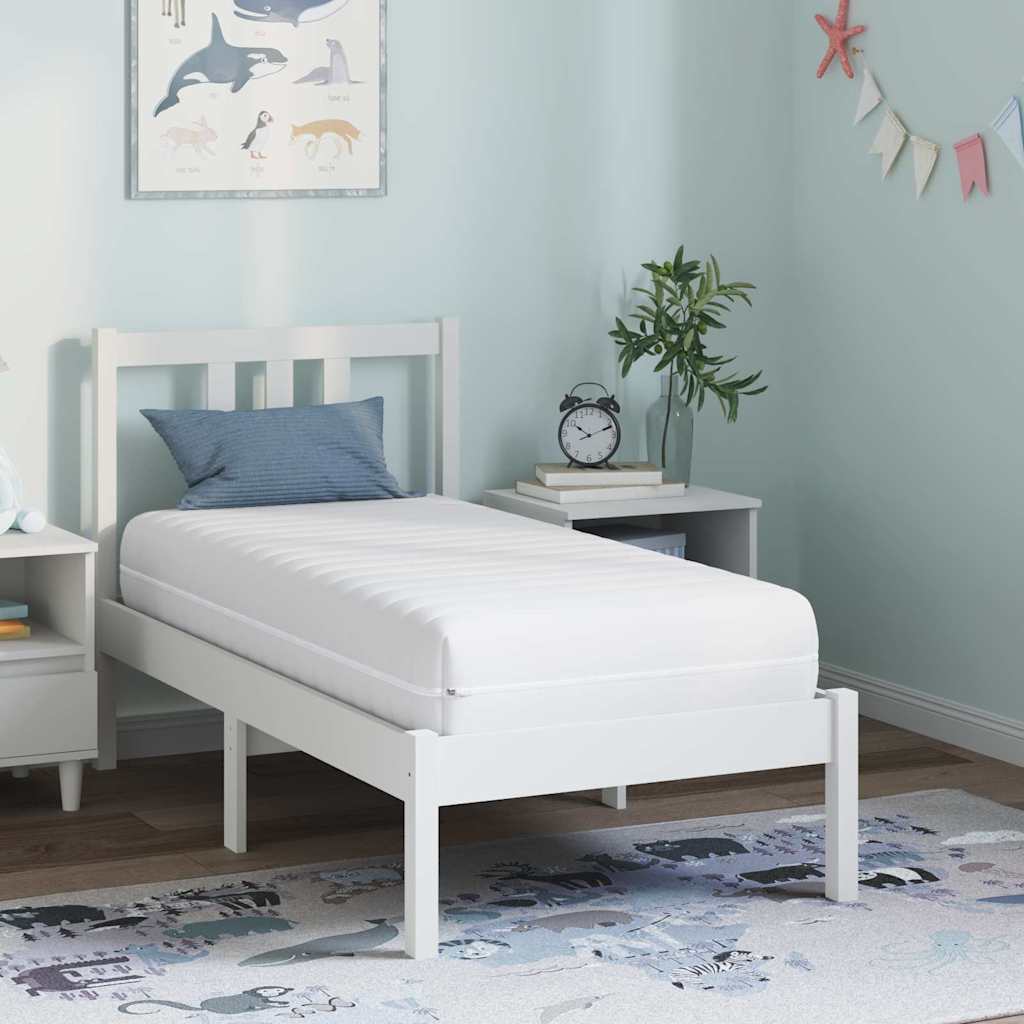 Matelas Blanc 70 x 140 cm Ressort ensaché - XIOS