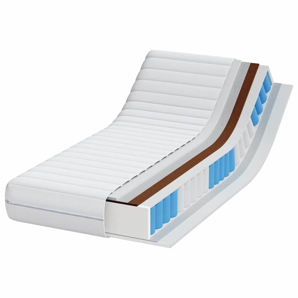 Matelas avec Couche de Coco Blanc 80 x 160 cm Ressort ensaché - XIOS