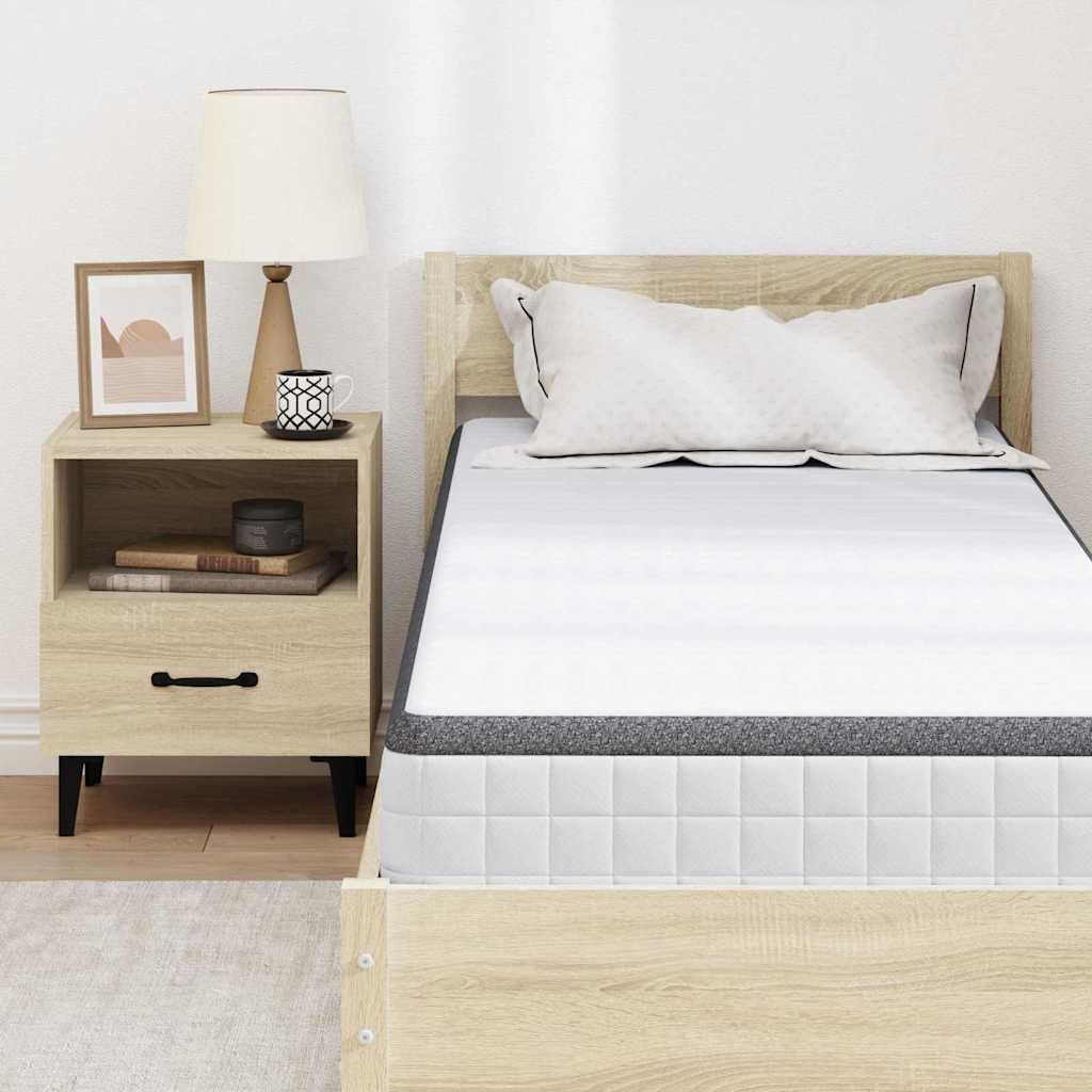 Matelas Blanc et Gris 80 x 200 cm Printemps Bonell - XIOS
