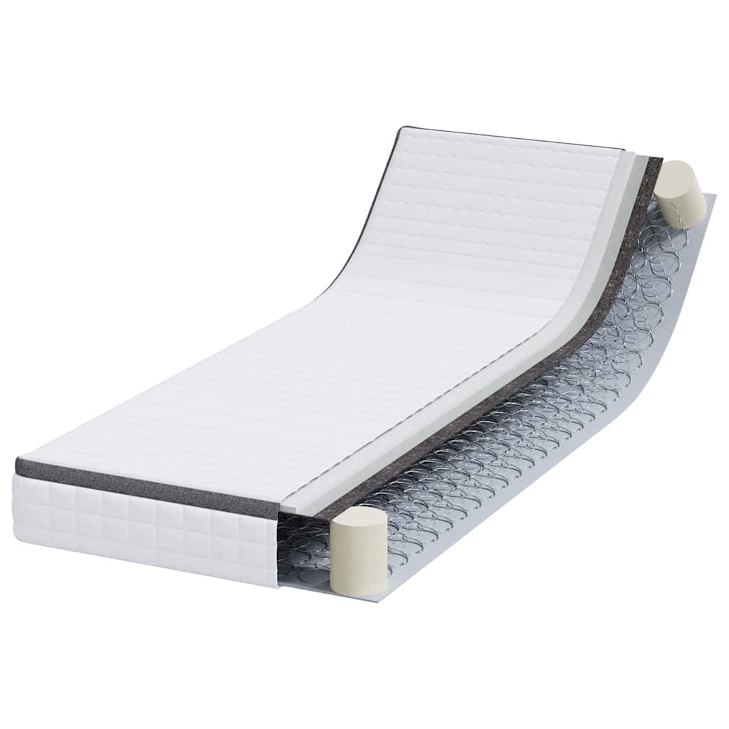Matelas Blanc et Gris 80 x 200 cm Printemps Bonell - XIOS