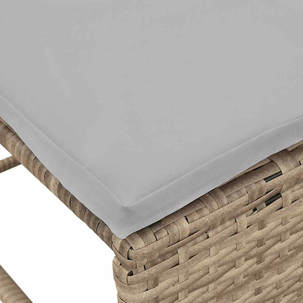 Ensemble de canapé de jardin 6 pcs Beige et Gris clair - XIOS