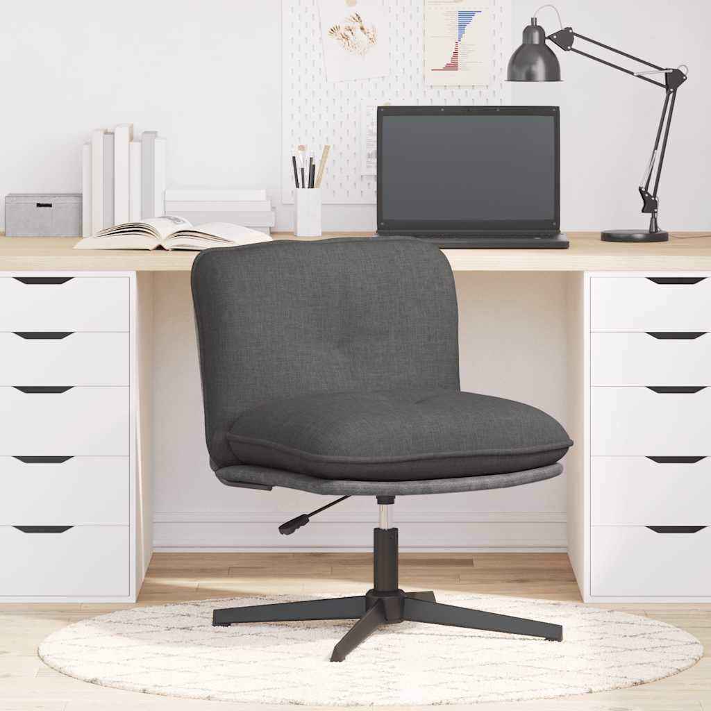 Chaise pivotante de bureau Gris foncé Tissu - XIOS