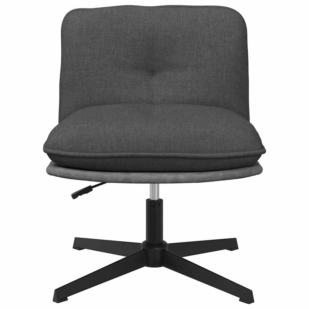 Chaise pivotante de bureau Gris foncé Tissu - XIOS