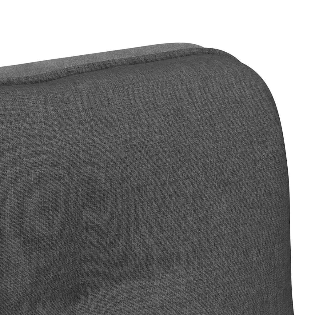 Chaise pivotante de bureau Gris foncé Tissu - XIOS