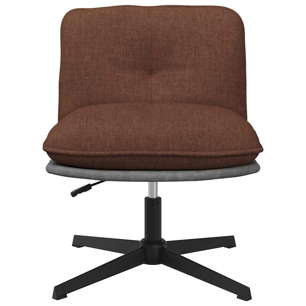 Chaise pivotante de bureau Marron Tissu - XIOS