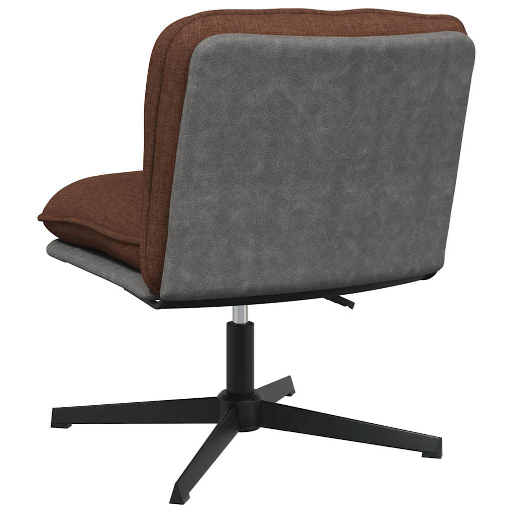 Chaise pivotante de bureau Marron Tissu - XIOS
