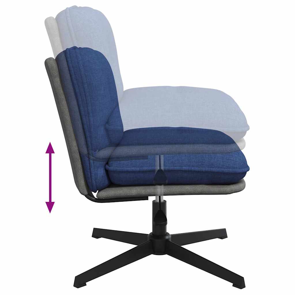 Chaise pivotante de bureau Bleu Tissu - XIOS