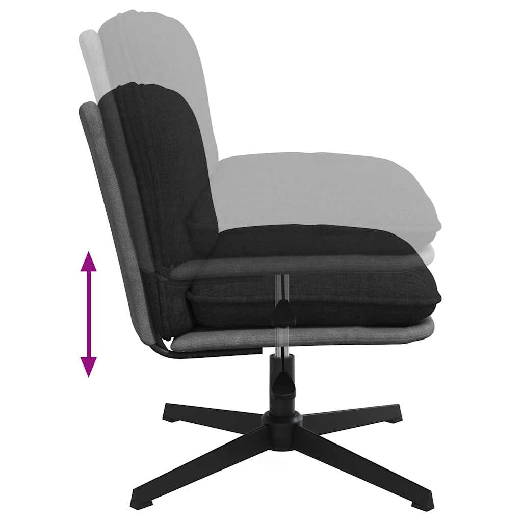 Chaise pivotante de bureau Noir Tissu - XIOS