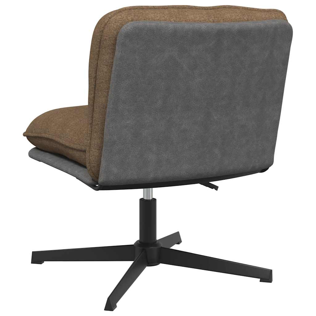Chaise pivotante de bureau Taupe Tissu - XIOS