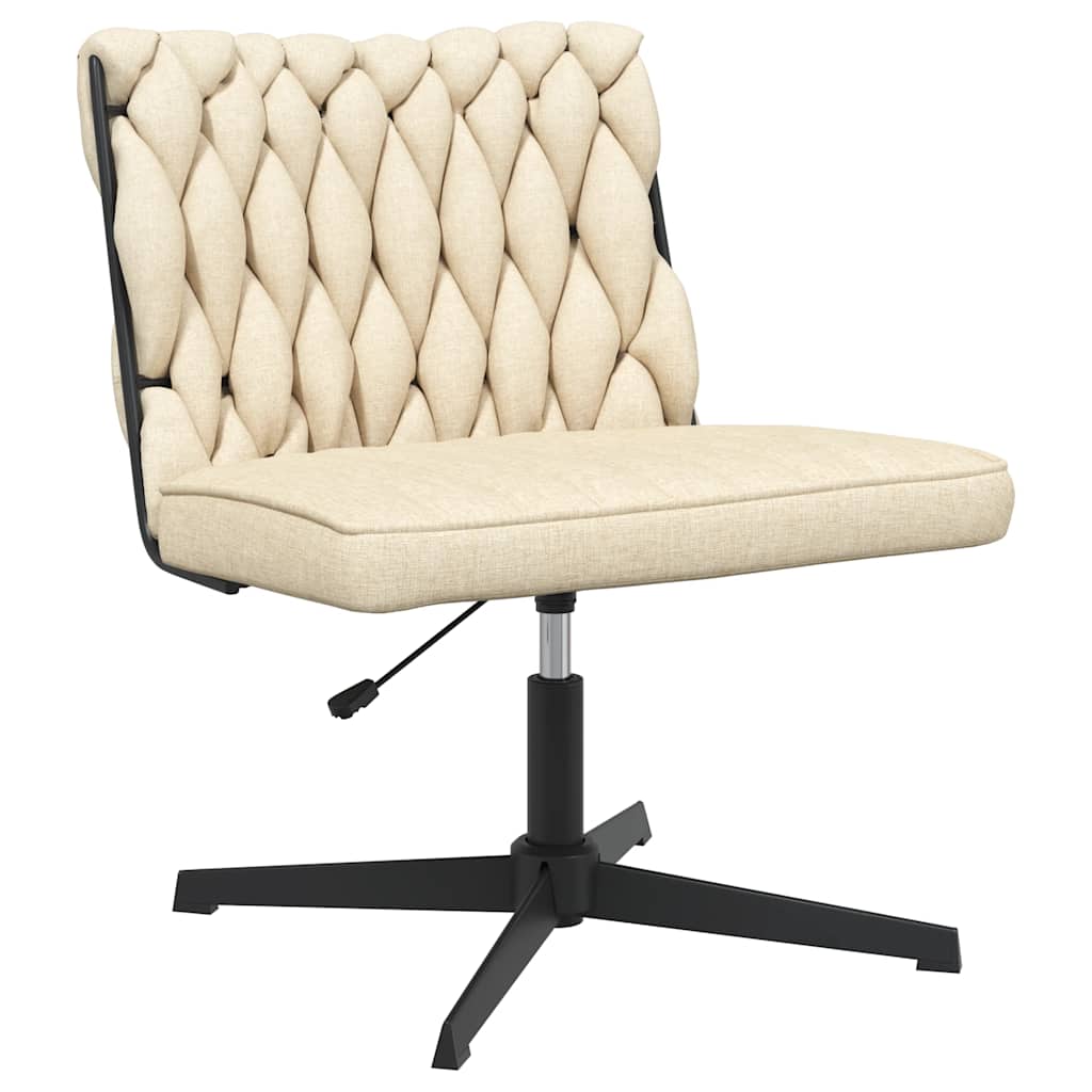 Chaise pivotante de bureau Crème Tissu - XIOS