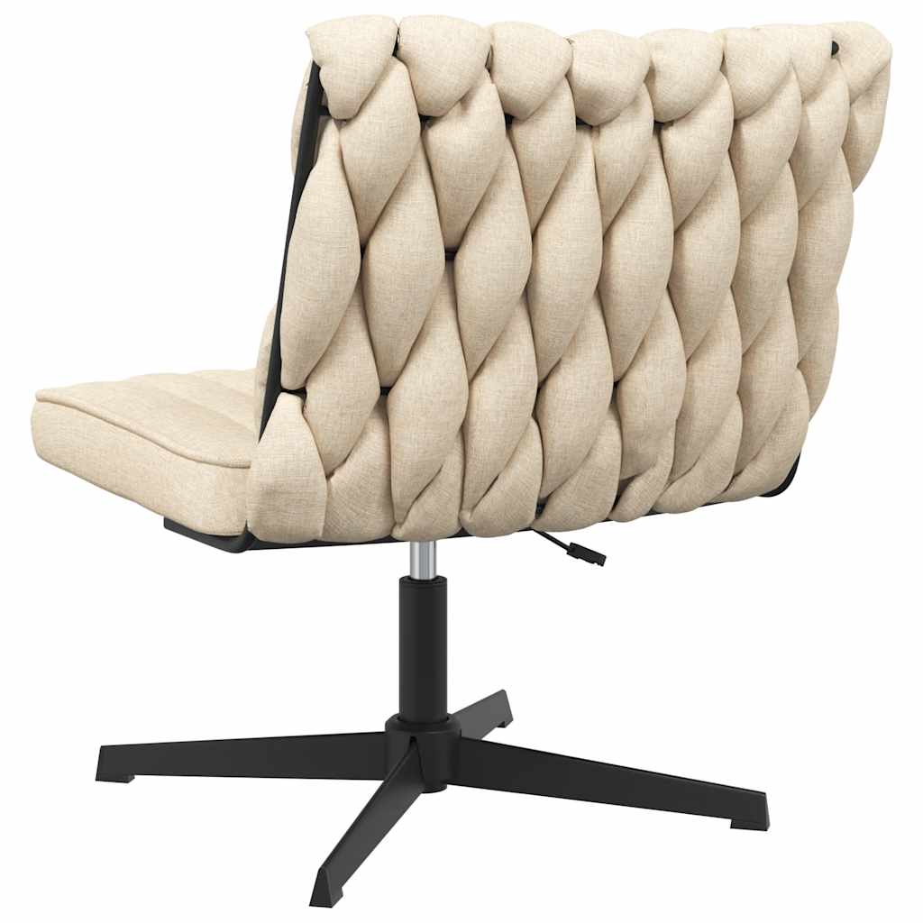 Chaise pivotante de bureau Crème Tissu - XIOS