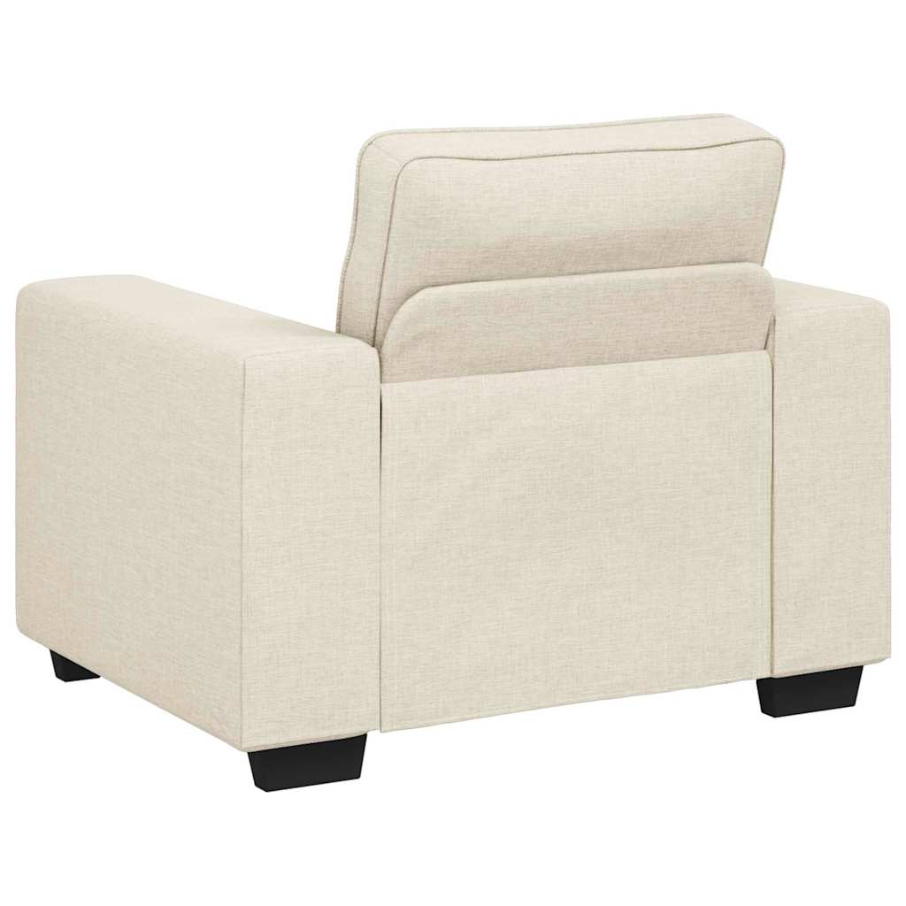 Canapé 3 pcs Beige Tissu en lin mélangé - XIOS