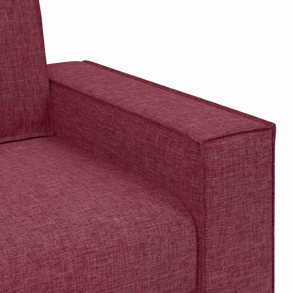 Ensemble de Canapés 3 pcs Bordeaux 220 x 78 x 84 cm tissu - XIOS