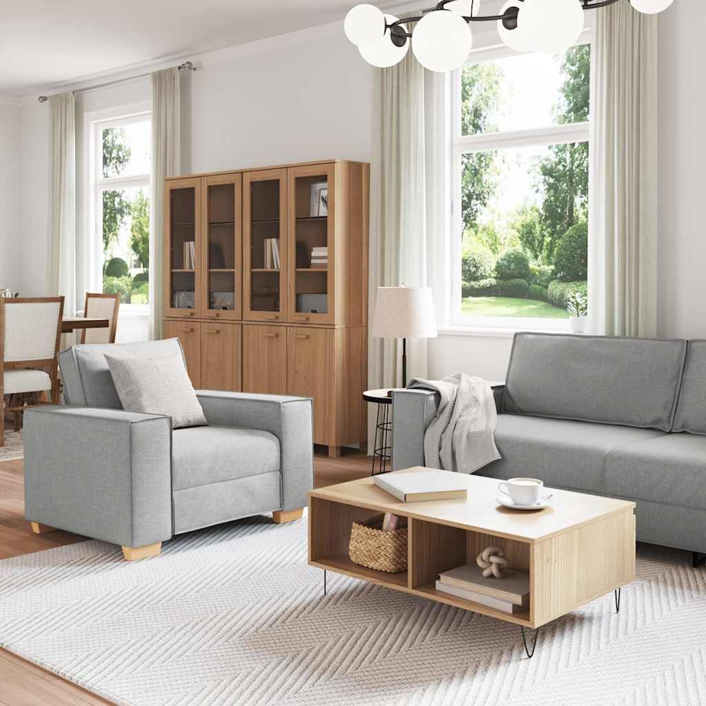 Ensemble de Canapés 3 pcs Gris 220 x 78 x 84 cm tissu - XIOS