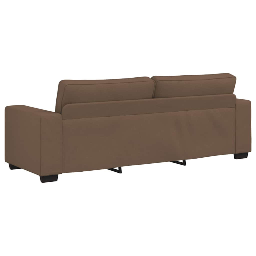 Ensemble de canapé 3 pcs avec coussins en tissu marron - XIOS