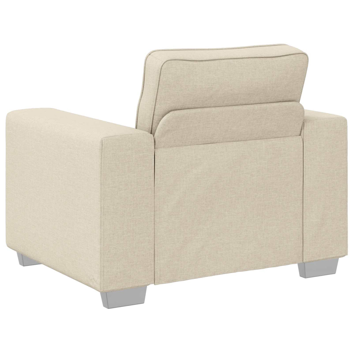 Canapé 2 pc Beige Tissu en lin mélangé