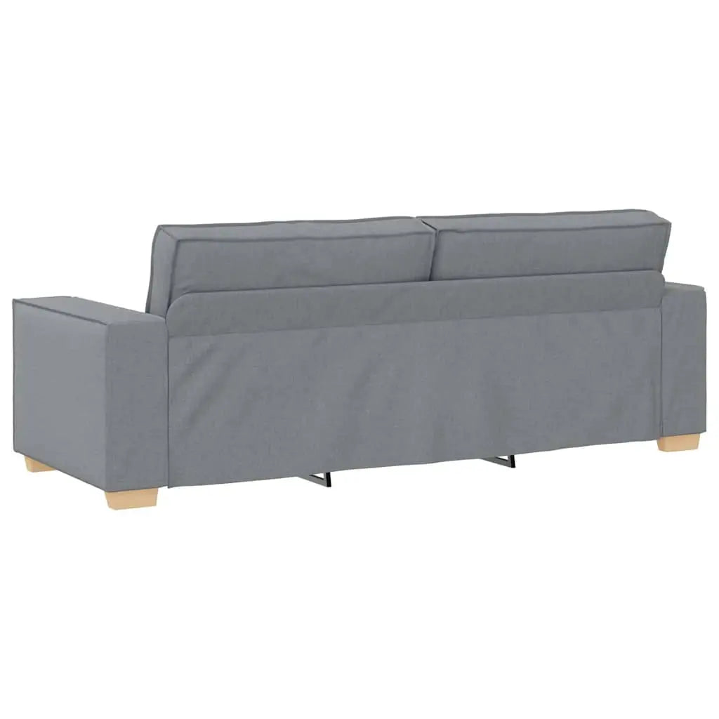 Ensemble de canapé 2 pcs avec coussins en tissu gris clair - XIOS