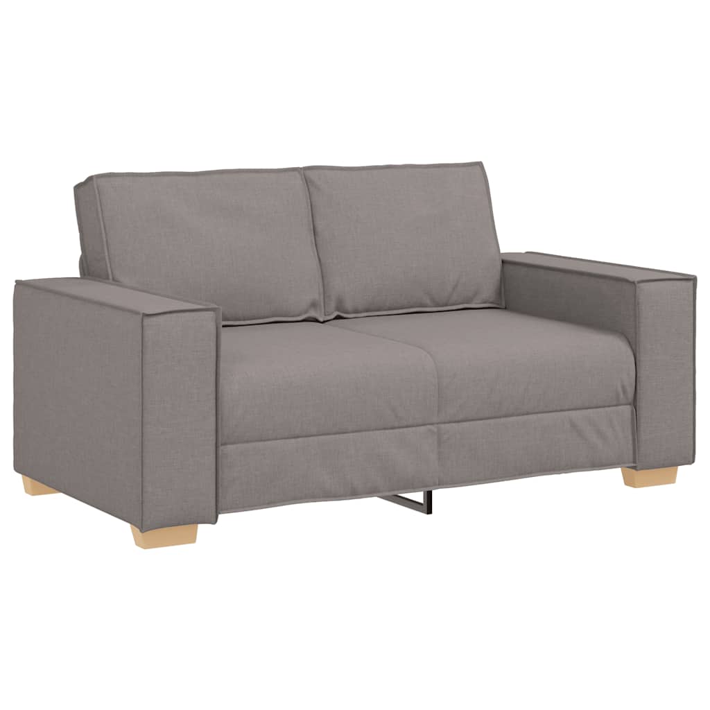 Ensemble de canapé 2 pcs avec coussins en tissu taupe - XIOS