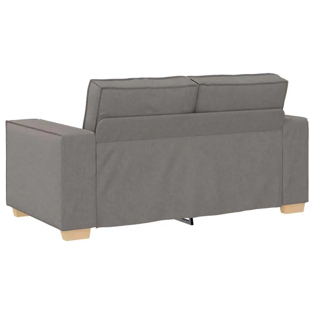 Ensemble de canapé 2 pcs avec coussins en tissu taupe - XIOS