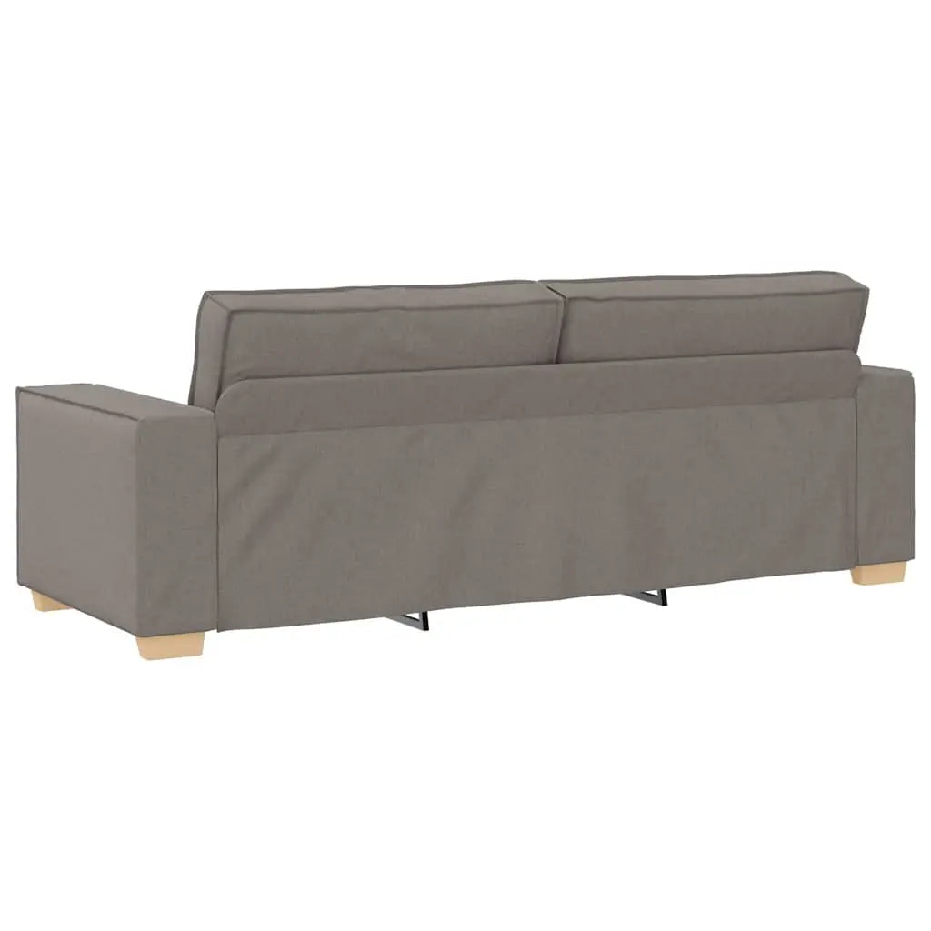 Ensemble de canapé 2 pcs avec coussins en tissu taupe - XIOS